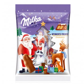 Milka Weihnachts Freunde aus Alpenmilch und weißer Schokolade 120g