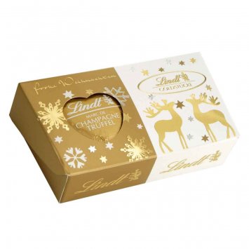 Lindt Goldstücke Trüffel Herz Duo aus Alpenvollmilchschokolade 50g