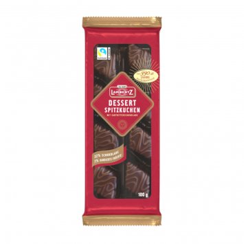 Lambertz Dessert Spitzkuchen überzogen mit Zartbitterschokolade 100g