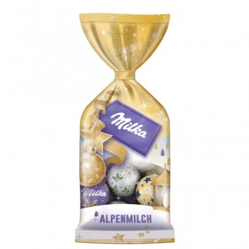 Milka Weihnachts Mini Kugeln Alpenmilch einzeln gewickelt 100g