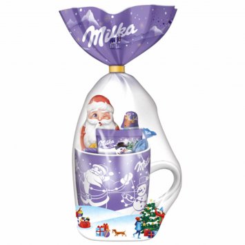 Milka Weihnachtsbecher Mischung mit Alpenmilchschokolade 99g