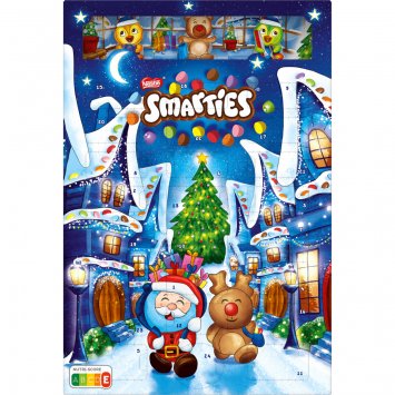 Smarties Adventskalender Milchschokolade mit Schokolinsen 194g