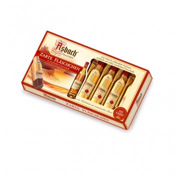 Asbach Pralinen Zarte Fläschchen aus Zartbitterschokolade 100g