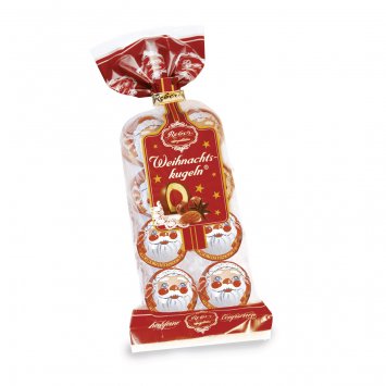 Reber Weihnachtskugeln in Confiserie Tüte Mozartkugel 8 Stück 160g