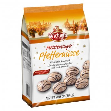 Wicklein Meistersinger Pfeffernüsse Zartbitterschokolade glasiert 300g