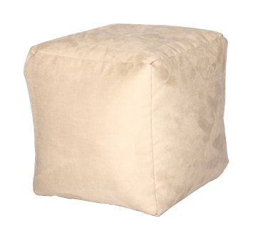 Sitzwürfel Noble Soft champagner 40/40/40 cm linke