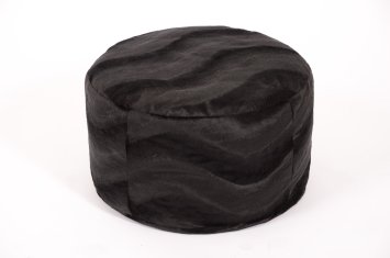 Hocker Pouf Tieroptik Pantherfell Ø47/34 cm linke