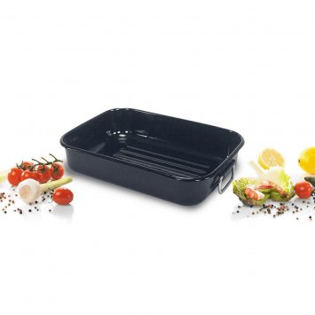 Krüger Grill und Auflaufform tiefe ausführung emailliert 38cm