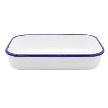 Krüger Auflauf Brat Back und Lasagneform Husum Emailliert 36cm