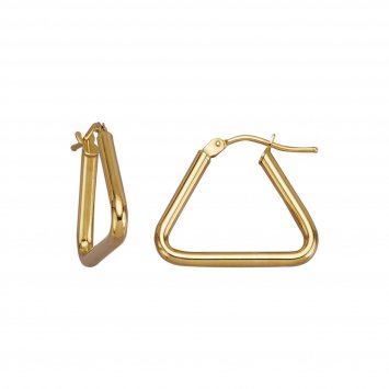 Creolen 375/- Gelbgold glanz Dreieck