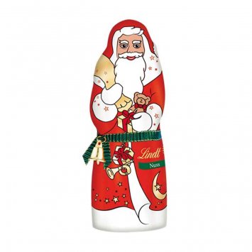 Lindt Weihnachtsmann Nuss aus Alpenvollmilch Schokolade 125g 3er Pack