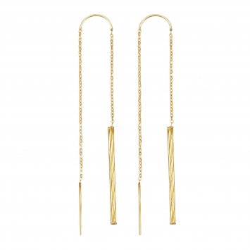 Ohrhänger 375/- Gelbgold glanz diamantiert