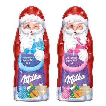 Milka Mein Lieblings Weihnachtsmann Alpenmilch Schokolade sortiert 90g