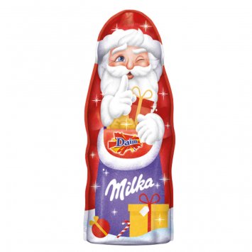 Milka Weihnachtsmann Daim Kombination Alpenmilch Schokolade 45g
