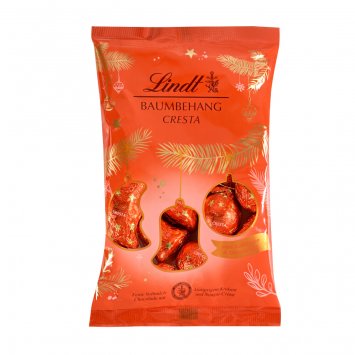 Lindt Baumbehang Cresta Schokolade mit Nougatcrème und Krokant 200g
