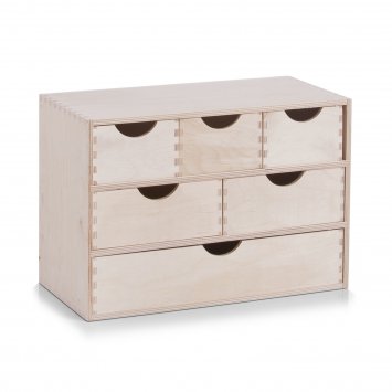 Schubladenelement 6er Birke