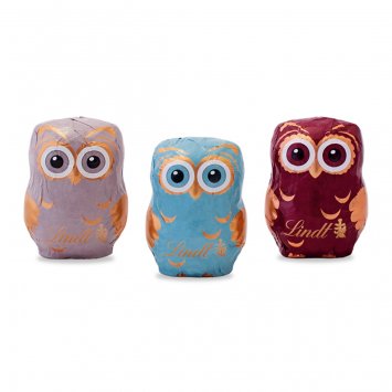 Lindt Eule Knuffige Hohlfigur aus Alpenvollmilchschokolade 40g