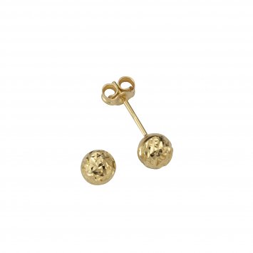 Ohrstecker 585/- Gelbgold Kugel Ø 5mm