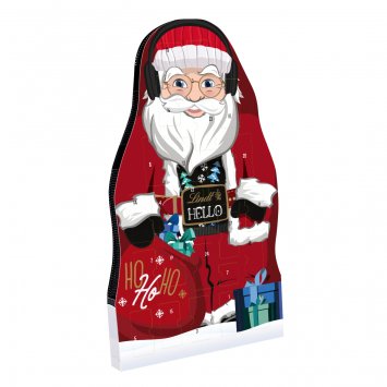 Lindt Hello Adventskalender Motiv Santa Vollmilchschokolade 244g