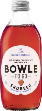 Katlenburger Bowle To Go Erdbeere mit fruchtig reinem Fruchtsaft 330ml