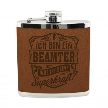 Echter Kerl Flachmann Beamter