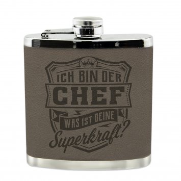Echter Kerl Flachmann Chef