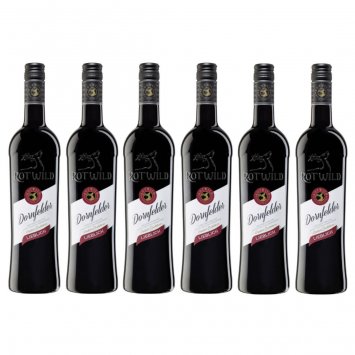 Rotwild Dornfelder lieblich Rheinhessen Rotwein 750ml 6er Pack