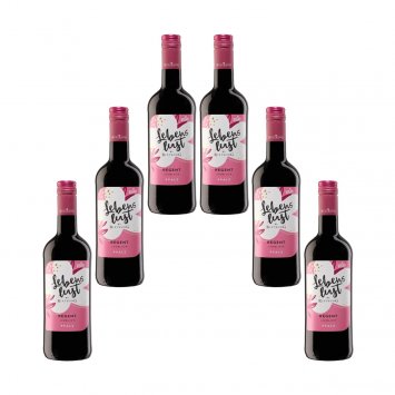 Rietburg Lebenslust Regent Rotwein fruchtig süß 750ml 6er Pack