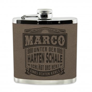 Echter Kerl Flachmann Marco