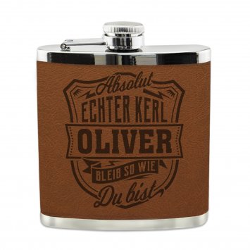 Echter Kerl Flachmann Oliver