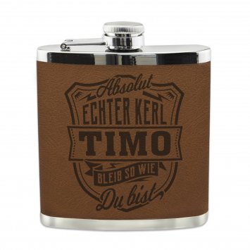 Echter Kerl Flachmann Timo