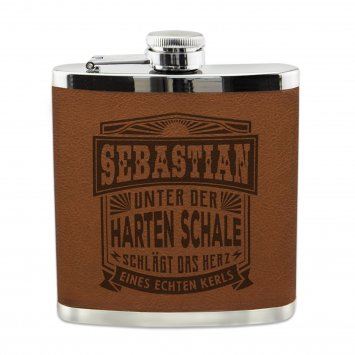 Echter Kerl Flachmann Sebastian