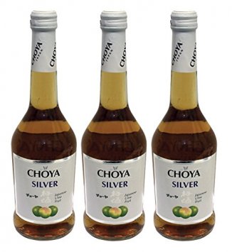 Choya Silver Japanese Plaumenwein Ume Frucht süß 500ml 3er Pack