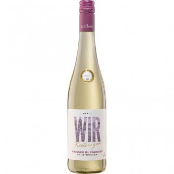 Rietburger Weißer Burgunder mit dezentem süßen Fruchtaroma 750ml