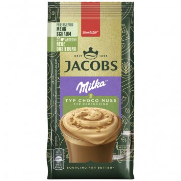 Jacobs Milka Cappuccino Choco Nuss aromatisiertes Getränkepulver 400g