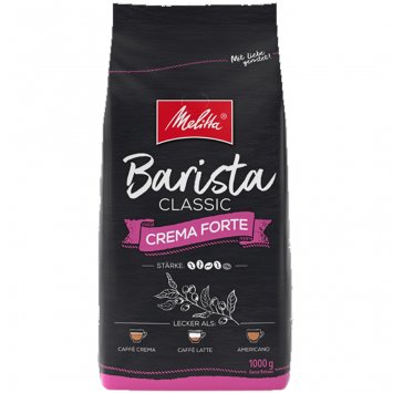 Melitta Barista Crema Forte vollmundiger Kaffee ganze Bohnen 1000g