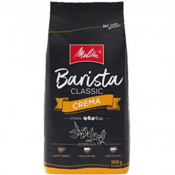 Melitta Barista Crema Classic ganze Kaffeebohnen Rostkaffee 1000g