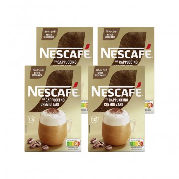 Nescafe Typ Cappuccino Cremig zart Löslicher Kaffee 10x14g 4er Pack