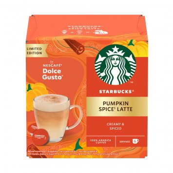 Starbucks Pumkin Spice Latte by Nescafe Dolce Gusto 6+6 Kapseln 129g