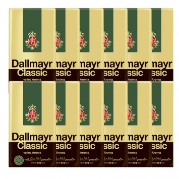 Dallmayr Classic gemahlen kräftiger Spitzenkaffee 500g 12er Pack