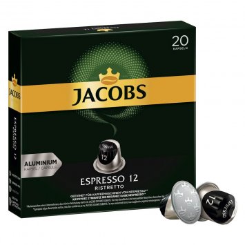 Jacobs Kapseln Espresso 12 Kapse 20 Portionen in einer Packung 104g