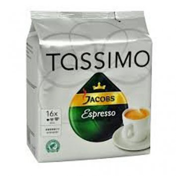 Tassimo Jacobs Espresso Röstkaffee gemahlen in Kapseln 118g  2er Pack