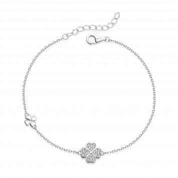 Armband 925 Silber rhodiniert Zirkonia