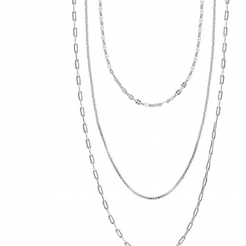 Collier 925 Silber rhodiniert