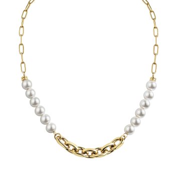 Collier Edelstahl/PVD gelb