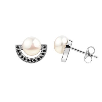 Ohrstecker 925/- Sterling Silber Süßwasserperle