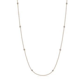 Collier 375/- Gelbgold Zirkonia