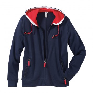 Sweatjacke mit Kontrast