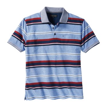 Pikee-Poloshirt mit Streifen