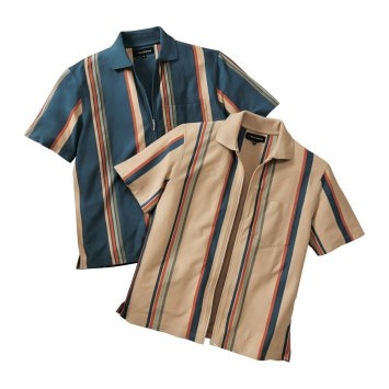 Poloshirt mit Ganzreißverschluss